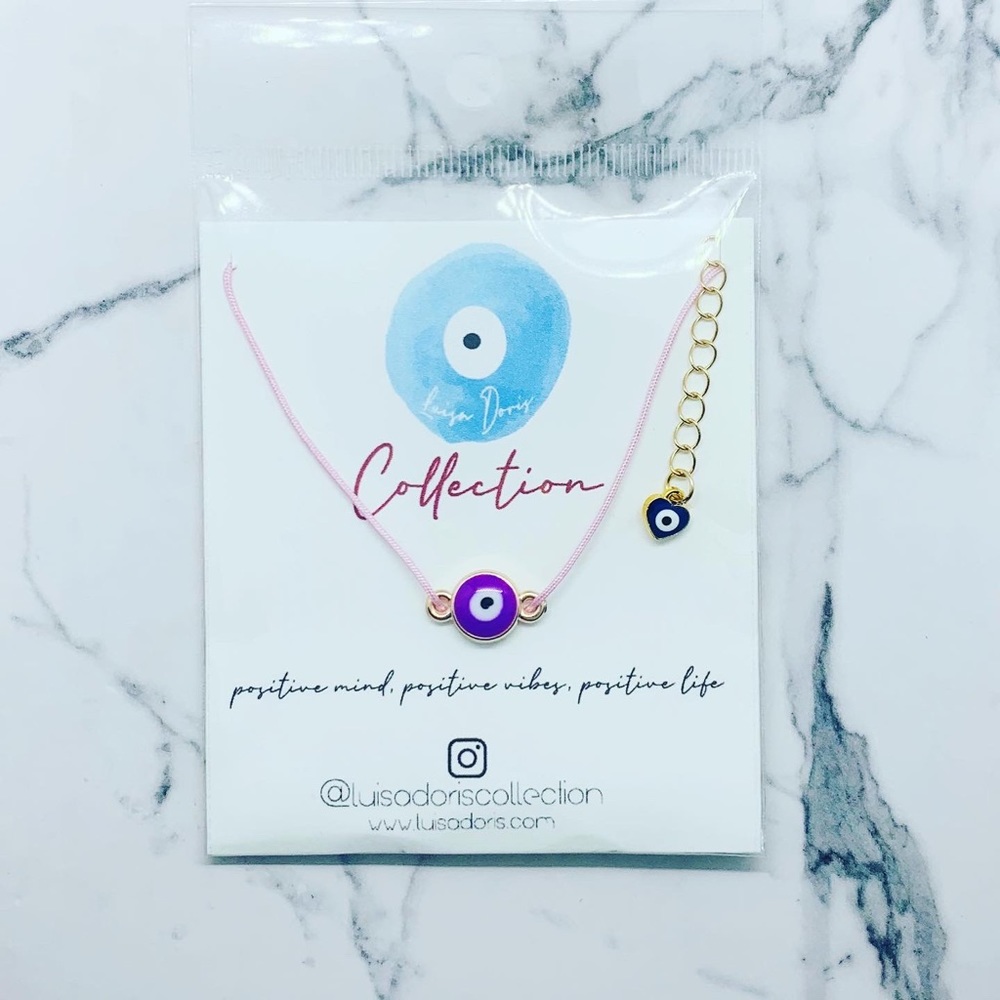 BALANCE EVIL EYE NYLON NECKLACE